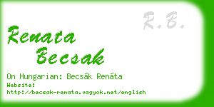 renata becsak business card